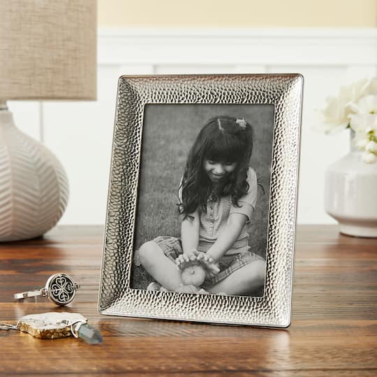 Expressions™ Silver Hammered Metal Frame by Studio Décor®